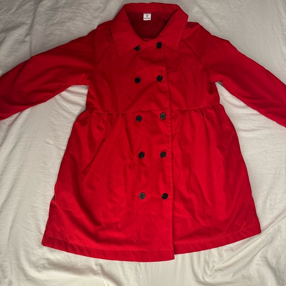 SHEIN Girl Vibrant Red Dress Coat/Jacket dressy Fall Size 6 - Picture 3 of 7